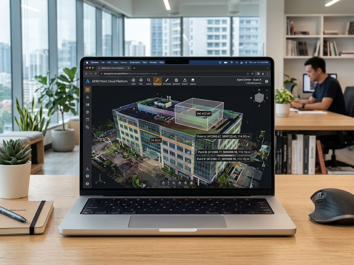 Zero-friction cloud platform for point cloud data and digital twin delivery directly to your browser